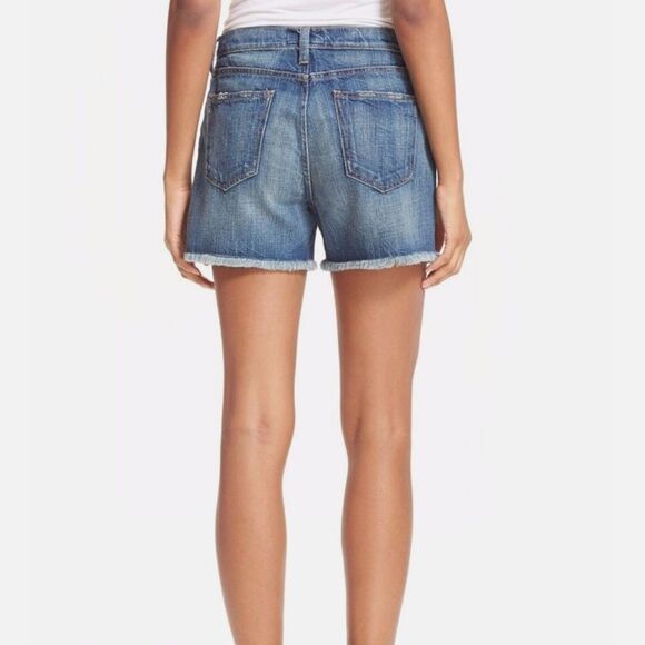 Current/Elliott | Vintage Straight Cut-Off Shorts In Civilian | 30 - Picture 3 of 9